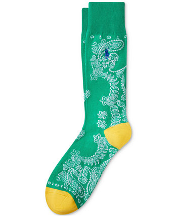 Men's Bandana-Print Slack Socks Polo Ralph Lauren