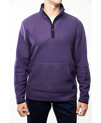 Men's Polar Fleece Quarter Zip Sweatshirt Lazer