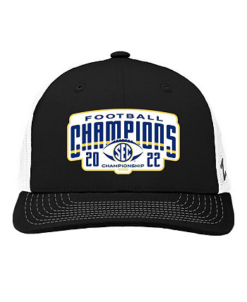 Men's Black, White Georgia Bulldogs 2022 SEC Conference Champions Locker Room Adjustable Trucker Hat Zephyr