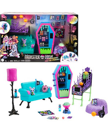 Игровой набор, мебель и аксессуары для студенческой гостиной Monster High