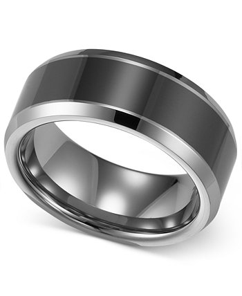 Мужское кольцо из карбида вольфрама и керамики, обручальное кольцо 8 мм Triton