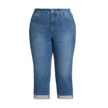 Укороченные джинсы Marilyn с манжетами NYDJ
