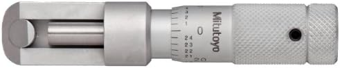 Mitutoyo 147-104 Can Seam Micrometer, 0-0.5" Range, 0.001" Graduation, +/-0.00012" Accuracy, For Steel Cans Mitutoyo