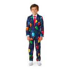 Куртка, брюки и галстук темно-синего цвета с костюмом для вечеринки для мальчиков 4–16 лет Suitmeister Confetti Balloons Suitmeister