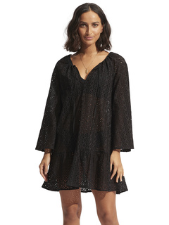 Beach Edit Broderie Anglaise Cover-Up Seafolly