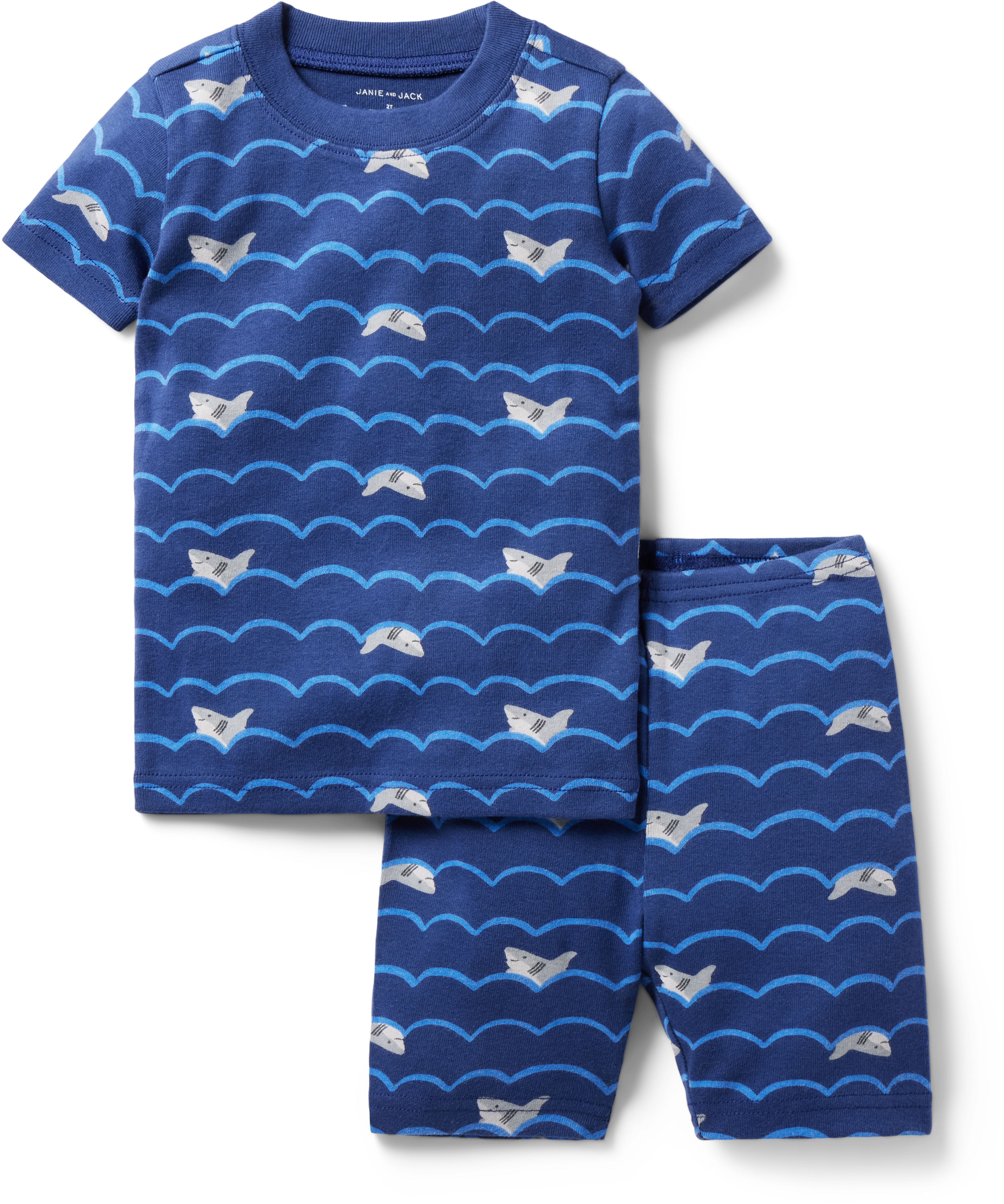 Shark Short Tight Fit Sleepwear (Toddler/Little Kids/Big Kids) Janie and Jack