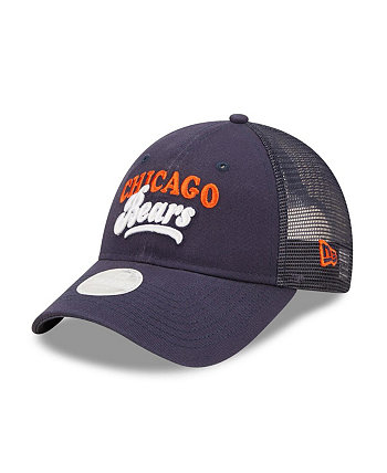 Женская темно-синяя бейсболка Chicago Bears Team Trucker 9Forty Snapback New Era