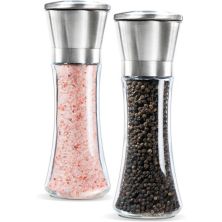 2-Piece Premium Stainless Steel Salt And Pepper Grinder Stock Preferred