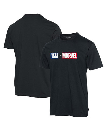 Мужская черная футболка с логотипом New York Giants Marvel Junk Food