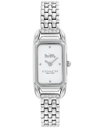 Женские часы Cadie с серебристым браслетом из нержавеющей стали 17,5 мм X 28,5 мм COACH