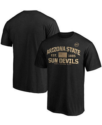 Мужская черная футболка Arizona State Sun Devils OHT Boot Camp в стиле милитари Fanatics