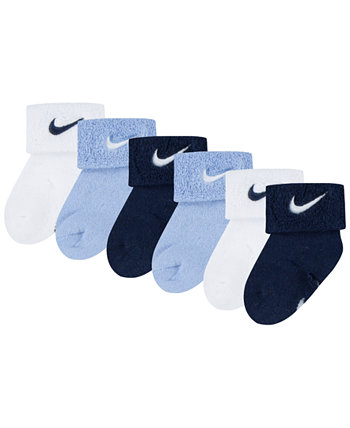 Носки с несколькими логотипами для мальчиков и девочек, упаковка из 6 шт. Nike