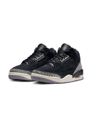 Черно-белые кроссовки Nike Air Jordan 3 Retro Nike