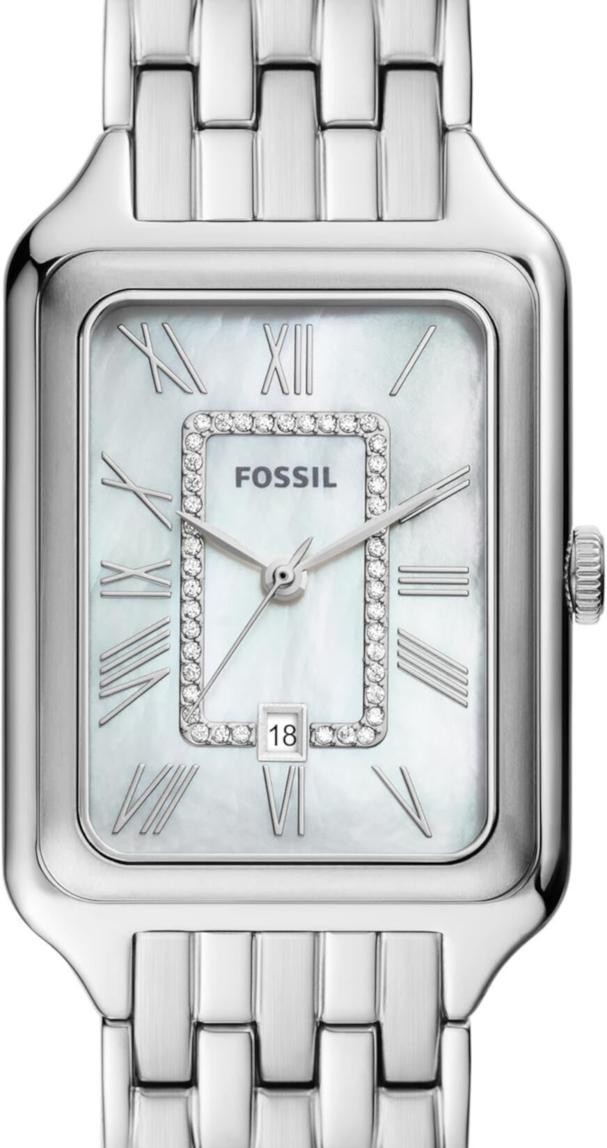 Часы Raquel из нержавеющей стали с тремя стрелками и датой — ES5306 Fossil