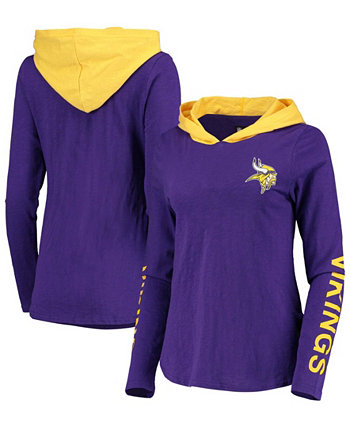 Женская худи Minnesota Vikings Crossbar пурпурно-золотого цвета G-III 4Her by Carl Banks