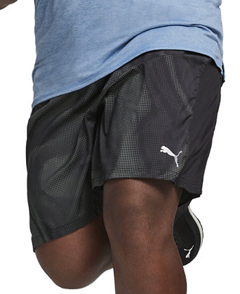 Men's Run Favorite Velocity Patterned Logo Shorts PUMA