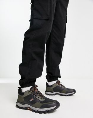 Кроссовки Jack & Jones с контрастными деталями цвета хаки Jack & Jones