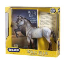 Набор фигурок и книг «Дикая синяя лошадь» Breyer BREYER
