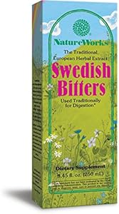 NatureWorks Swedish Bitters Traditional European Herbal Extract Used for Digestion, 8.45 fl. oz (Унции). Nature's Way