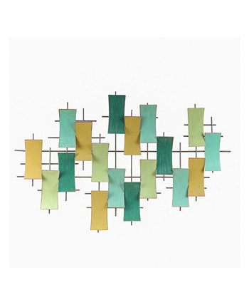 Металлический абстрактный геометрический декор стен Luxen Home