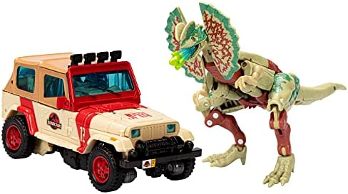 Transformers Collaborative Jurassic Park x Toys Dilophocon & Autobot JP12, Action Figures for Boys and Girls Ages 8 and Up (Amazon Exclusive) Transformers