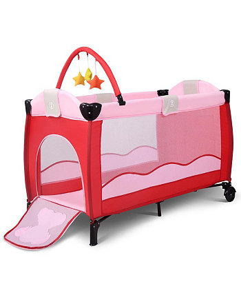 Baby Crib Playpen Playard Pack Travel Infant Costway