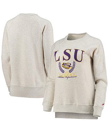 Женский пуловер с реглан овсяного цвета LSU Tigers Academy League Collegiate Wear