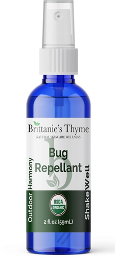 Репеллент от насекомых с органическим эфирным маслом тимьяна Brittani's Citronella &amp; Deet Free - 2 жидких унции Brittanie's Thyme