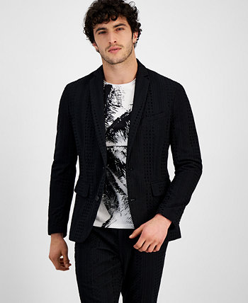 Мужской облегающий пиджак с вышитыми люверсами, созданный для Macy's I.N.C. International Concepts