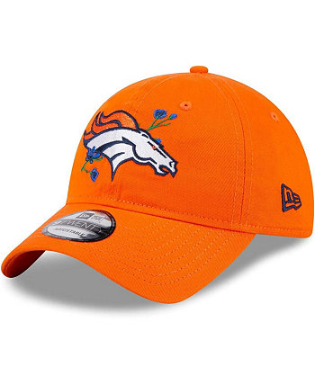 Women's Orange Denver Broncos Gameday Flower 9TWENTY Adjustable Hat New Era