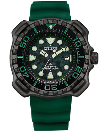 Мужские часы Eco-Drive Promaster Dive с зеленым ремешком, 47 мм Citizen