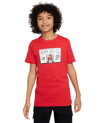 Спортивная одежда для больших детей Хлопковая футболка с рисунком Nike