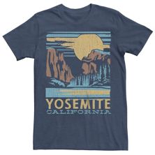 Men's Yosemite California Forest Landscape Box Graphic Tee Generic