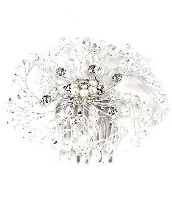 Женский гребень с кристаллами в виде листьев ангела Soho Style