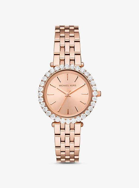 michael kors rose gold watch