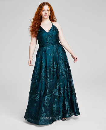 Модное платье без рукавов с вышивкой на бретельках больших размеров, созданное для Macy's BCX