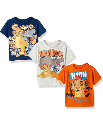 Комплект из 3 футболок The Lion King Kion для мальчиков и девочек оранжевого, темно-синего и серого цветов Children's Apparel Network
