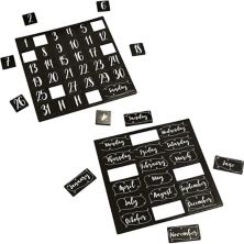 Calendar Magnets for Whiteboard and Refrigerator, Magnetic Days of the Week and Months (50 Piece Set) Juvale