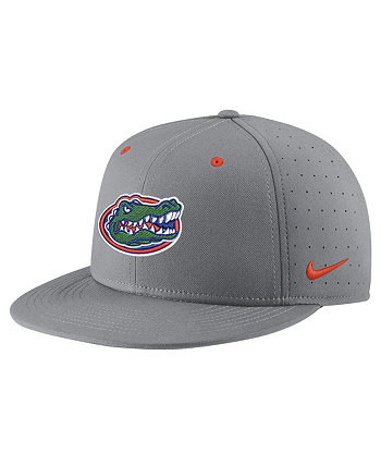 Мужская серая приталенная шляпа Florida Gators USA с боковой нашивкой True AeroBill Performance Nike