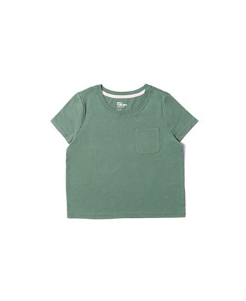Однотонная футболка с короткими рукавами и короткими рукавами для больших девочек Epic Threads