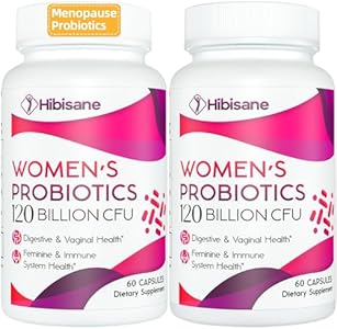 Menopause Supplements for Women, 120 Billion CFUs Probiotics for Women, 13-in-1 Herbs & Botanicals Complex, for Hormone Menopause, Hot Flashes, Night Sweats, Mood Swings, Sleep Disturbances - 60 Caps Negima