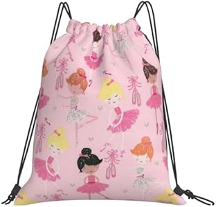 Рюкзак повседневный Woidxzxza Cartoon Girl Dancing Pink Drawstring Woidxzxza