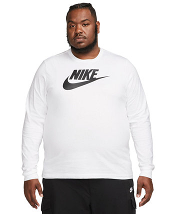 Мужская спортивная футболка с длинным рукавом с логотипом Nike