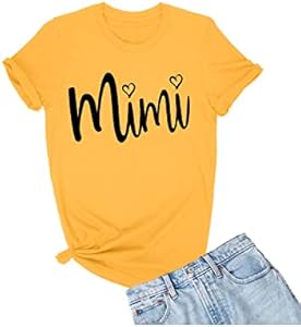 Go All Out Adult Mimi Heart Grandma T-Shirt Go All Out