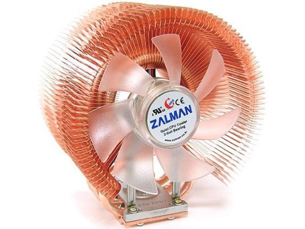 Zalman Pure Copper CPU Cooler with 92mm Blue LED Fan, CPU Air Cooling Fan High Performance, 1350-2600RPM, Patented Figure-8 Heat Pipe, 3-Pin Connector w/ Fan Mate Speed Controller (CNPS9500A-LED) Zalman Tech Co., Ltd