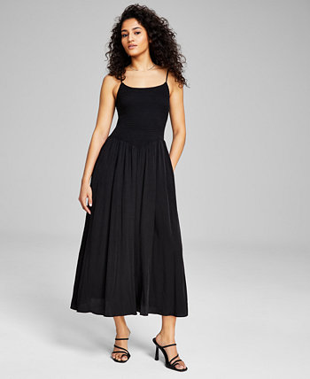Women's Sleeveless Smocked Maxi Dress, Created for Macy's And Now This