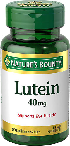 Лютеин Nature's Bounty -- 40 мг -- 30 мягких капсул Nature's Bounty