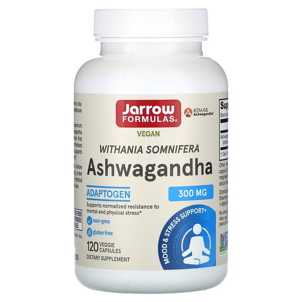 Ashwagandha, 300 мг, 120 растительных капсул - Jarrow Formulas Jarrow Formulas