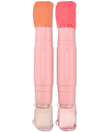 Feelin 'Fierce 2-Pc. Набор двусторонних румян и хайлайтеров - Peachy Pink Glow, созданный для Macy's Created For Macy's