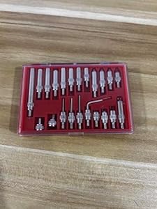 Dial Indicator Extension Set - Imperial Dial Indicators Tips 22 Pieces, for Precision Measurement -Dial Gauge Indicator with Extension, Tips, and Tools, Essential Tools for Dial Indicators Hdlnkak